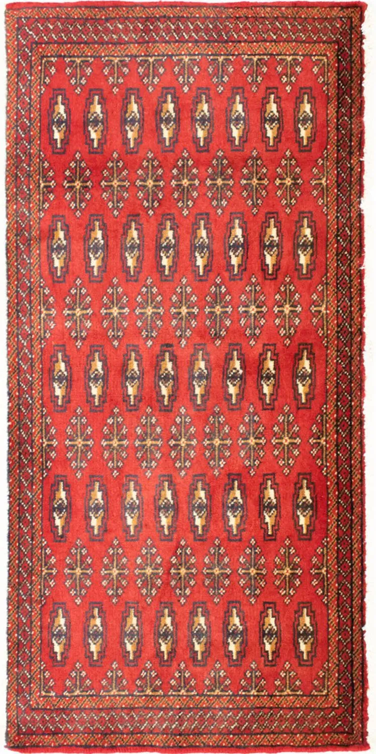 Turkaman Teppich 60x130cm - Orientteppich - rot