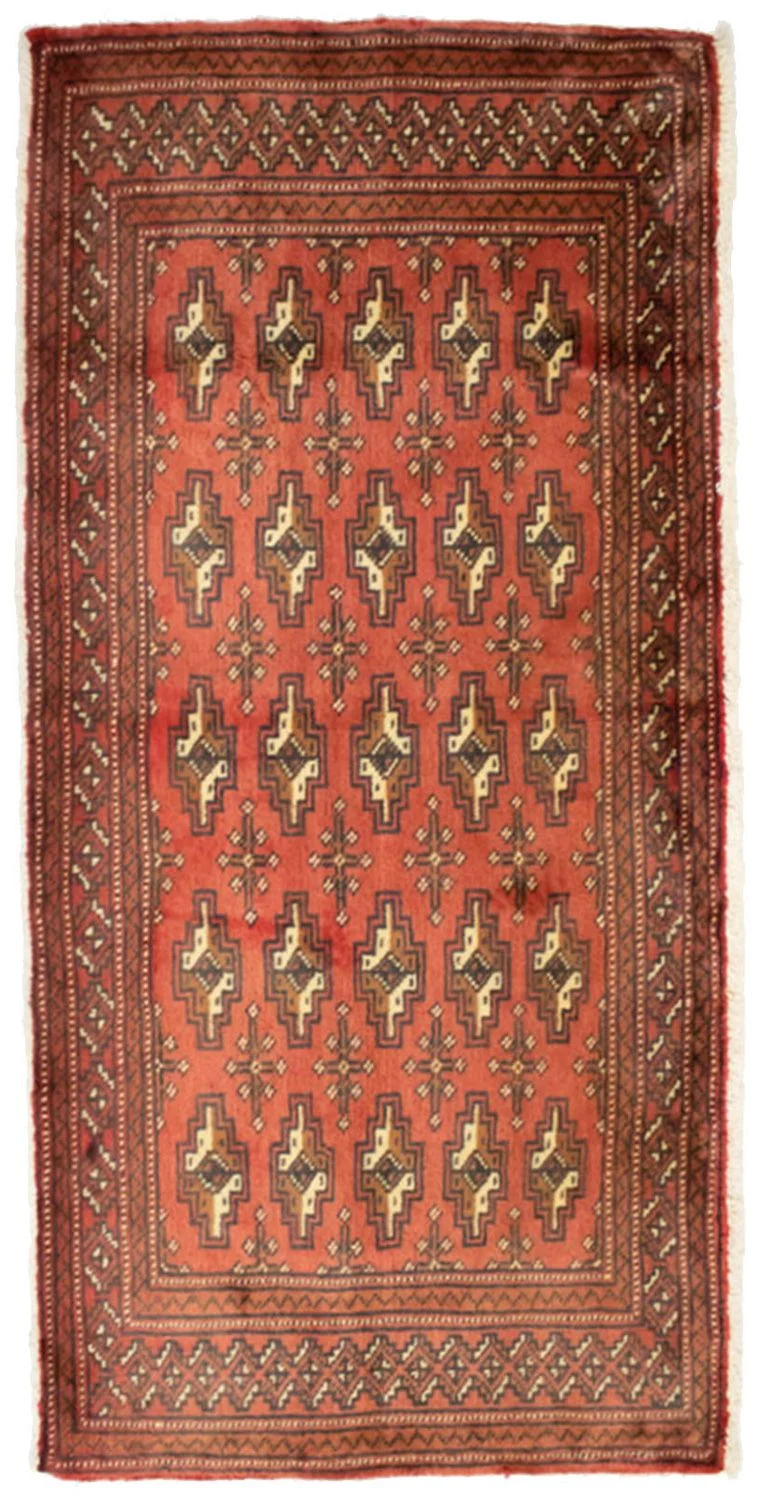 Turkaman Teppich 60x130cm - Orientteppich - rost