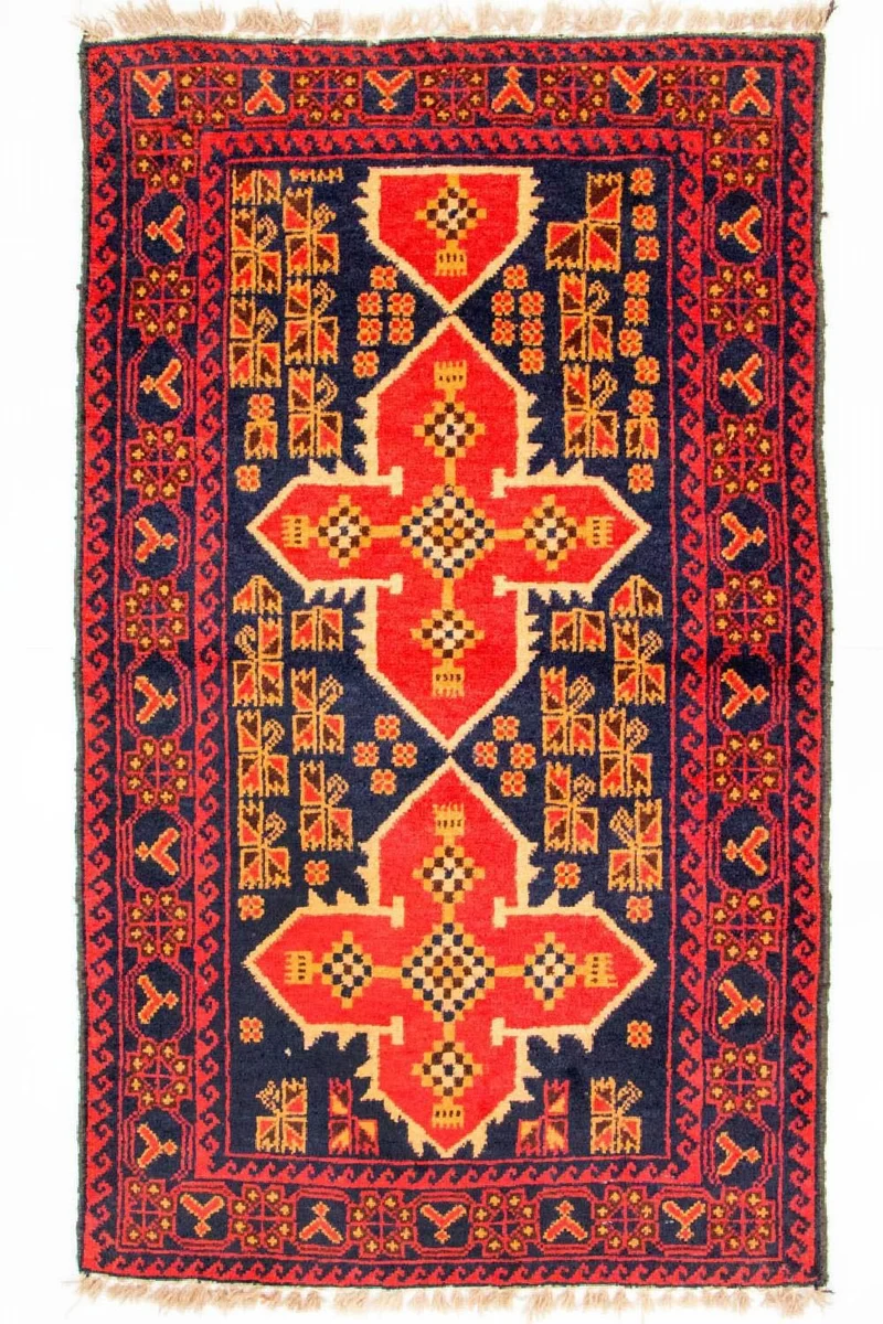 Belutsch Teppich 80x136cm - Orientteppich - blau
