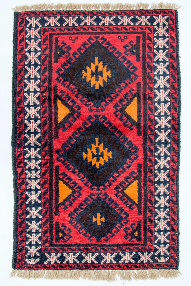 Belutsch Teppich 76x136cm - Orientteppich - rot