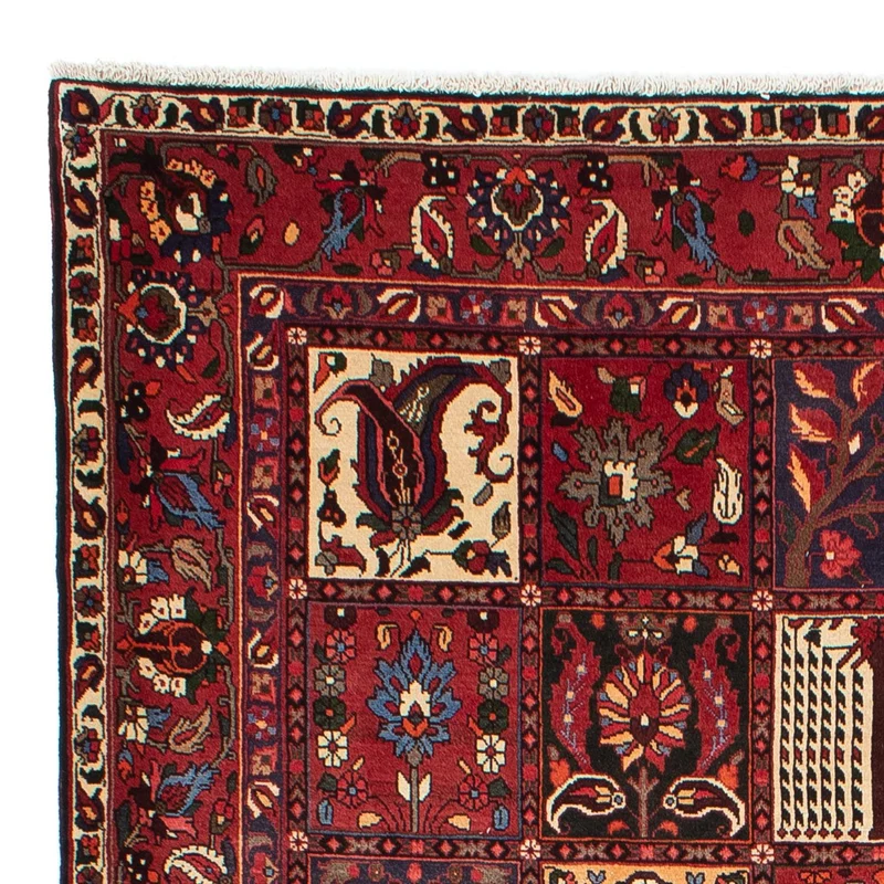 Bachtiar Teppich 210x310cm - Perserteppich - dunkelrot