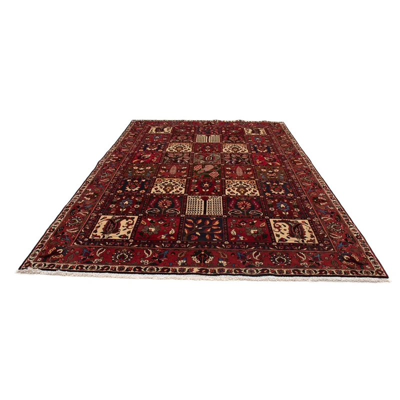 Bachtiar Teppich 210x310cm - Perserteppich - dunkelrot