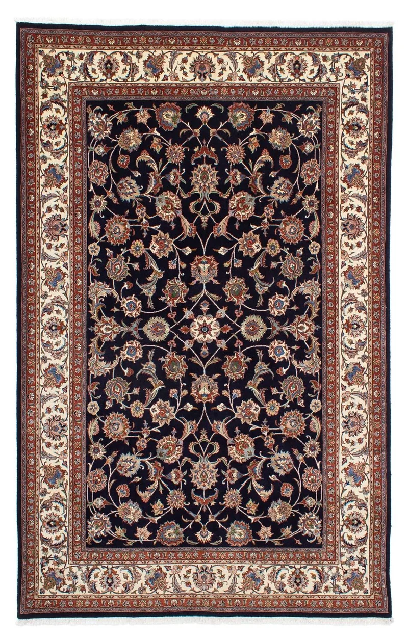 Kaschmar Teppich 200x304cm - Perserteppich - schwarz