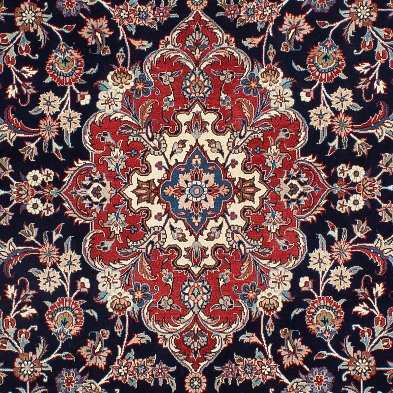 Kaschmar Teppich 198x294cm - Perserteppich - schwarz