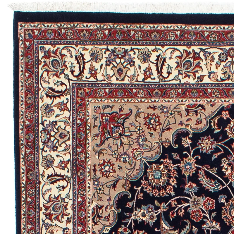 Kaschmar Teppich 198x294cm - Perserteppich - schwarz