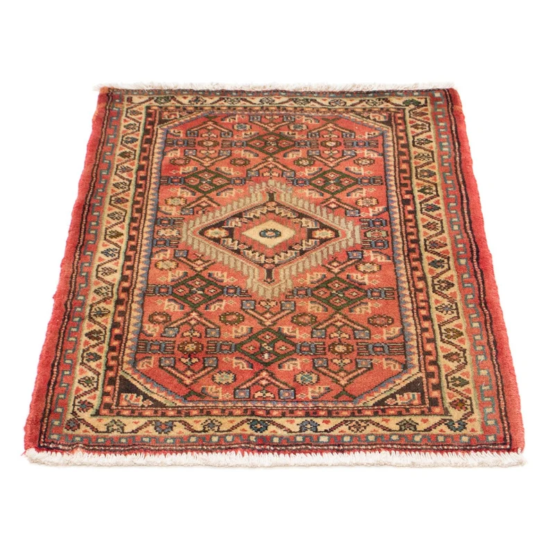 Hosseinabad Teppich 62x87cm - Perserteppich - hellrot
