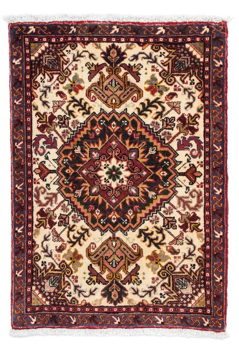 Heriz Teppich 68x95cm - Perserteppich - beige