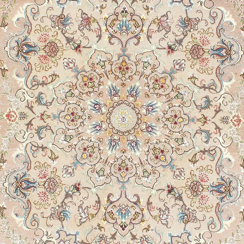 Täbriz - 50 Raj Teppich 150x210cm - Perserteppich - beige