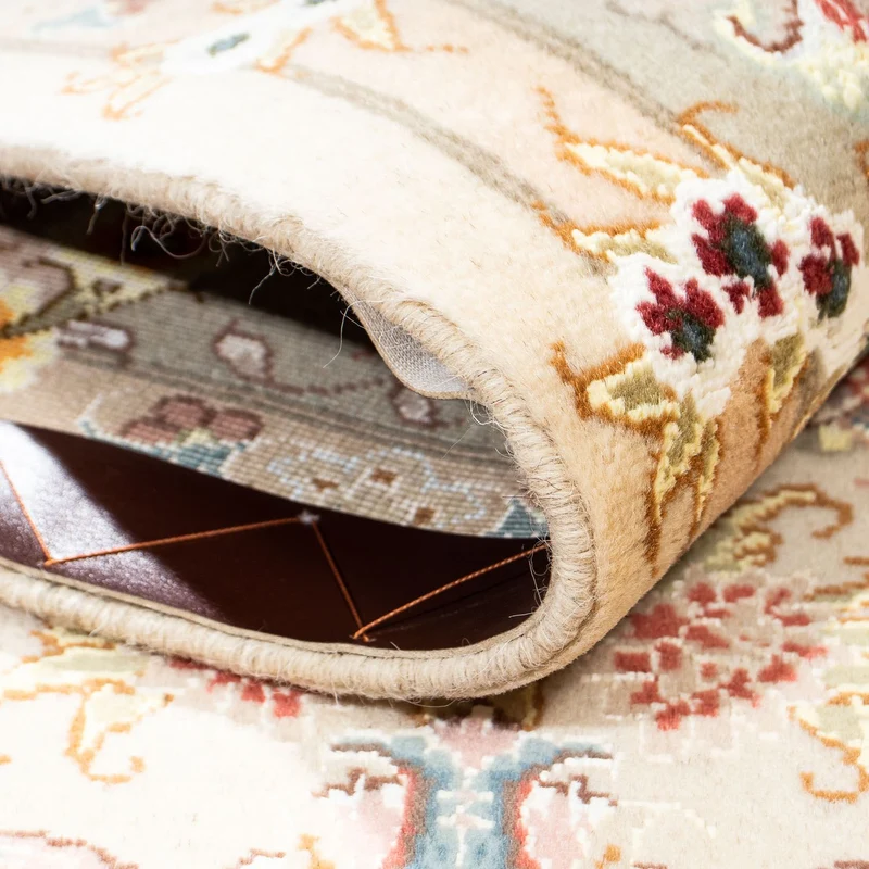 Täbriz - 50 Raj Teppich 150x210cm - Perserteppich - beige