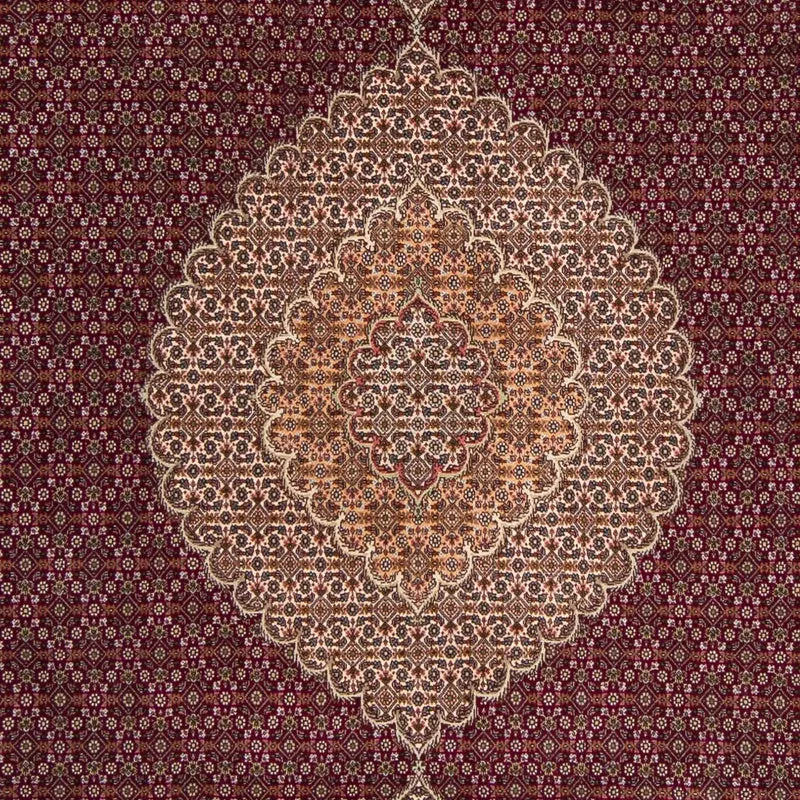 Täbriz Teppich 200x300cm - Perserteppich - dunkelrot