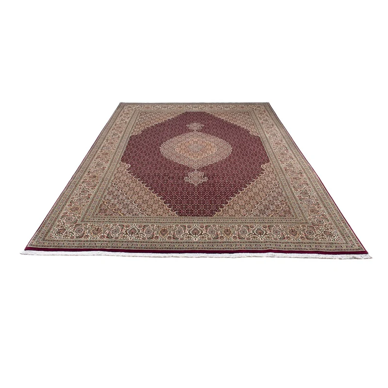 Täbriz Teppich 200x300cm - Perserteppich - dunkelrot