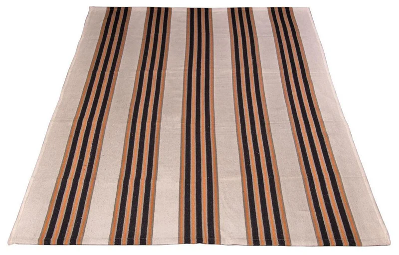 Kelim Modern Teppich 120x180cm - schwarz