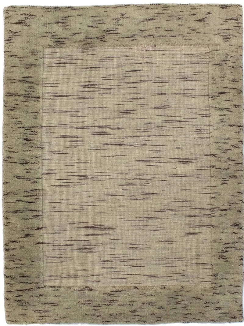 Wollteppich 60x90cm - silber