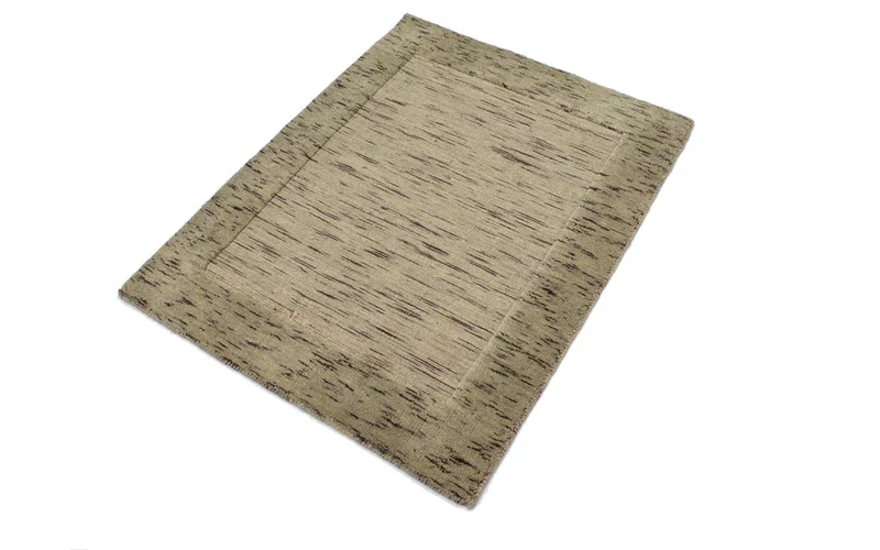 Wollteppich 60x90cm - silber