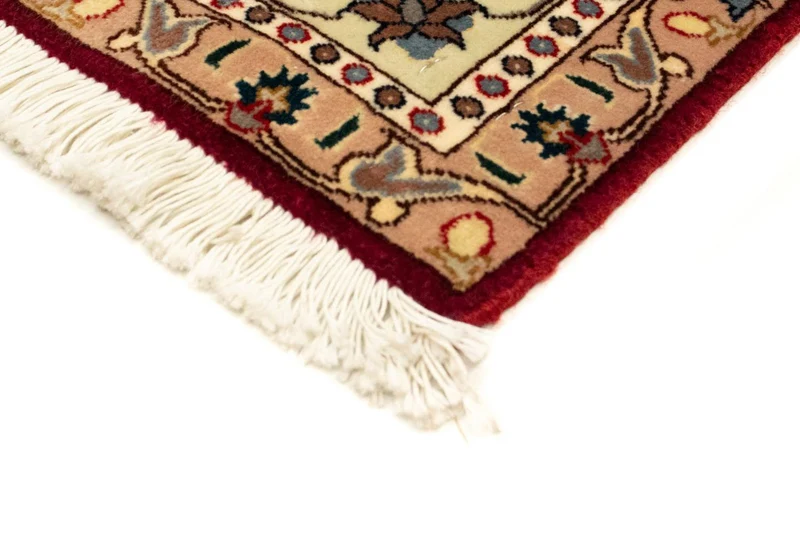 Täbriz - 50 Raj Teppich 103x148cm - Perserteppich - rot