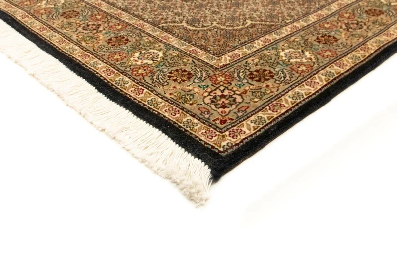 Täbriz - 50 Raj Teppich 102x153cm - Perserteppich - dunkelblau