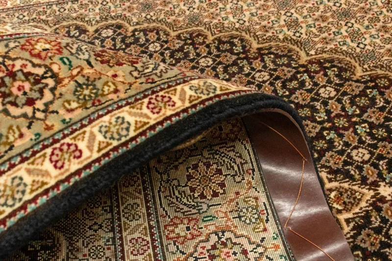 Täbriz - 50 Raj Teppich 102x153cm - Perserteppich - dunkelblau