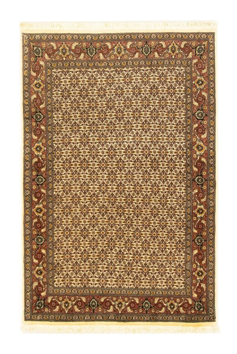 Täbriz - 50 Raj Teppich 99x150cm - Perserteppich - beige