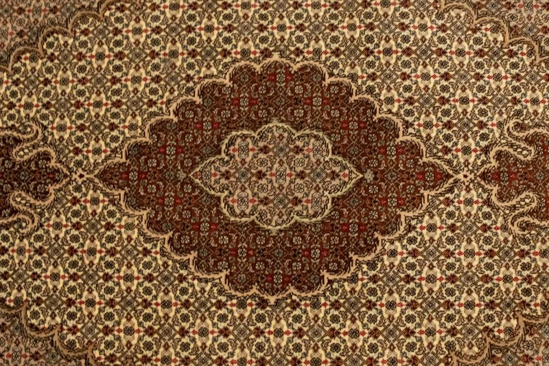 Täbriz - 50 Raj Teppich 103x165cm - Perserteppich - beige