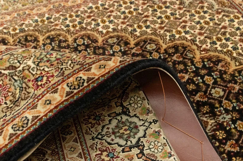 Täbriz - 50 Raj Teppich 102x151cm - Perserteppich - dunkelblau