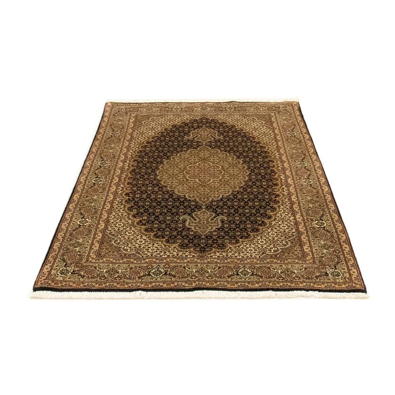 Täbriz - 50 Raj Teppich 102x151cm - Perserteppich - dunkelblau