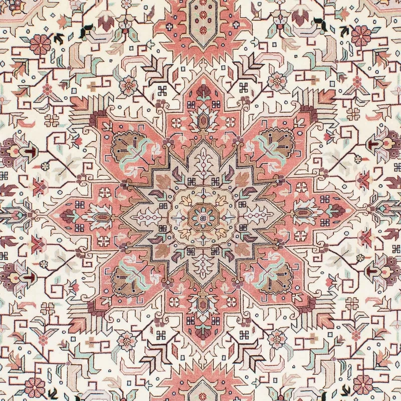 Täbriz - 50 Raj Teppich 150x200cm - Perserteppich - beige