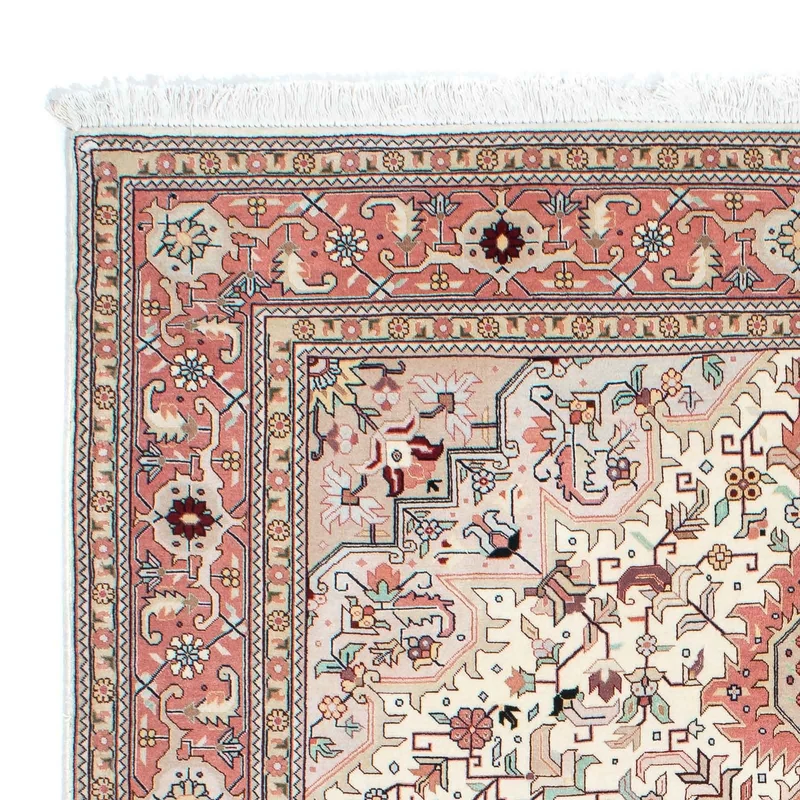 Täbriz - 50 Raj Teppich 150x200cm - Perserteppich - beige