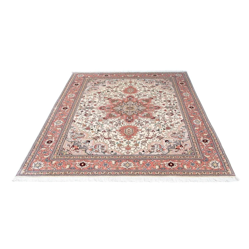 Täbriz - 50 Raj Teppich 150x200cm - Perserteppich - beige
