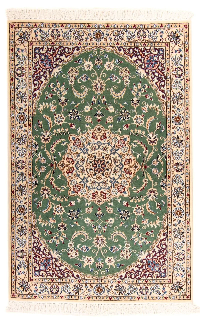 Nain - 9La Teppich 100x152cm - Perserteppich - grün