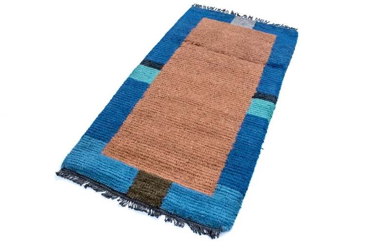 Nepal Teppich 70 x 140 cm - mehrfarbig