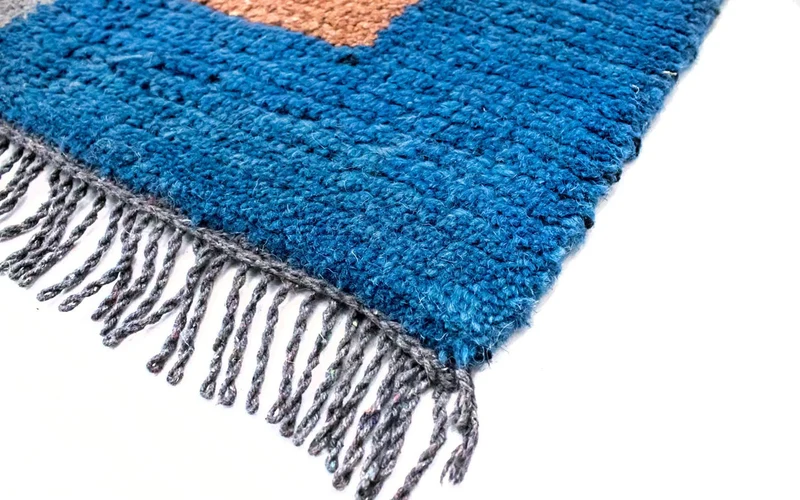 Nepal Teppich 70 x 140 cm - mehrfarbig