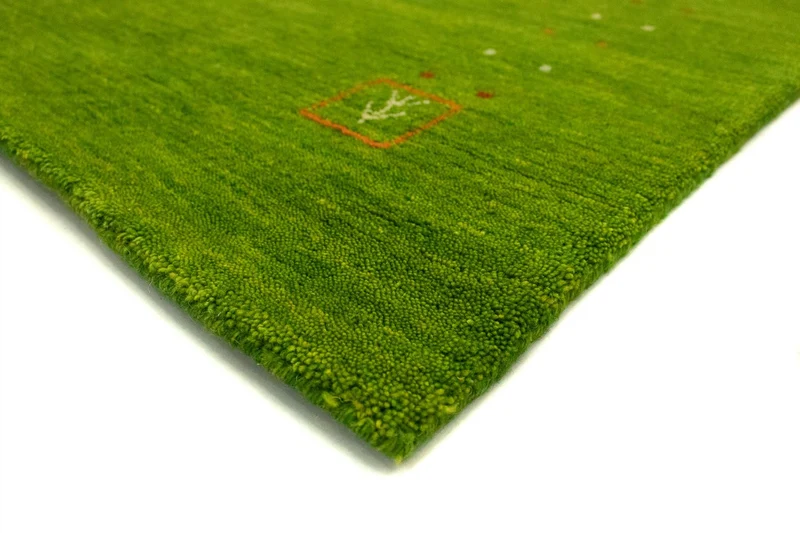 Gabbeh Teppich - Indus 40 x 60 cm - grün