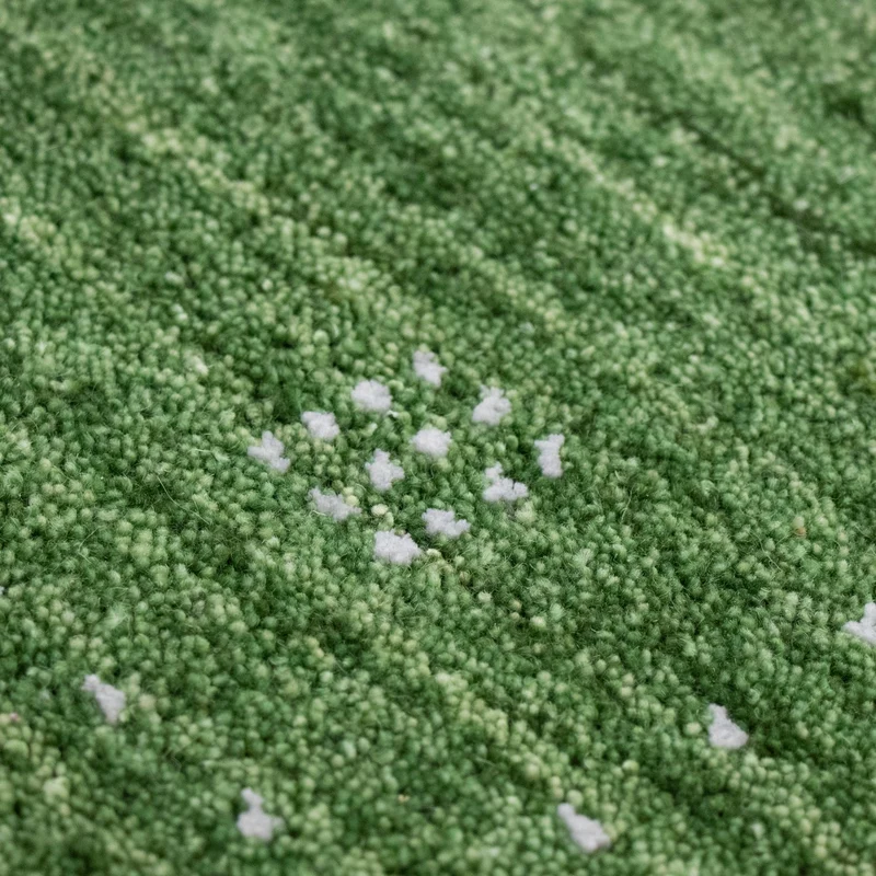 Gabbeh Teppich - Softy 62 x 88 cm - grün
