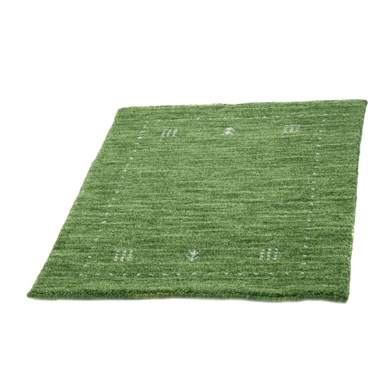 Gabbeh Teppich - Softy 62 x 88 cm - grün