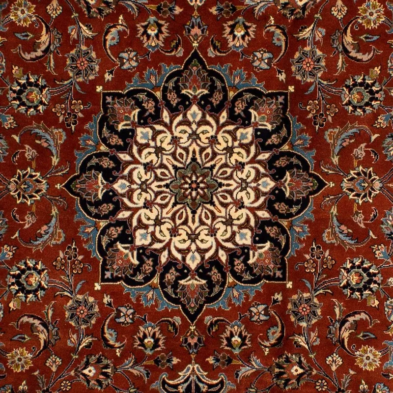 Maschad Teppich 200x300cm - Perserteppich - dunkelrot