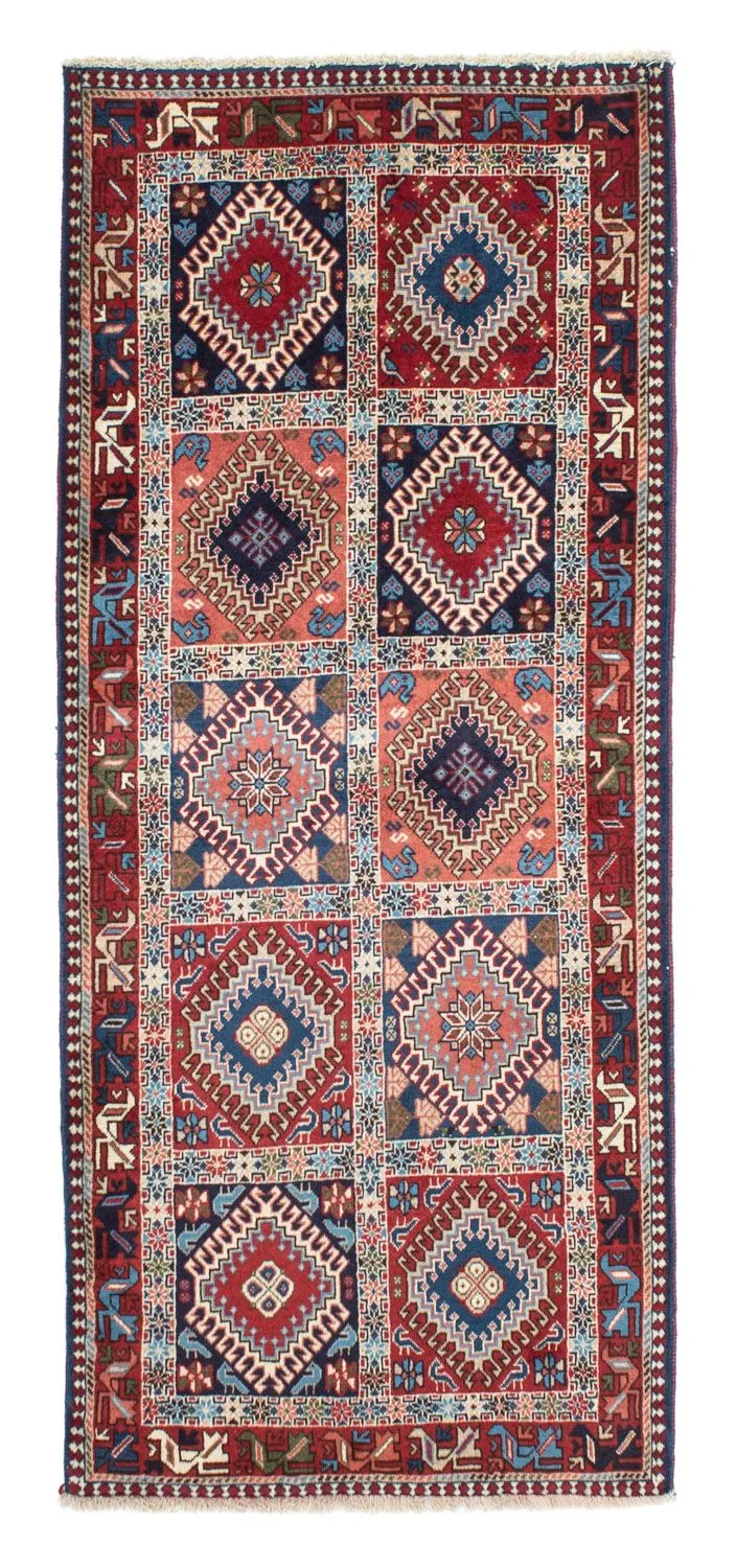 Yalameh Teppich 80x190cm - Perserteppich - hellrot