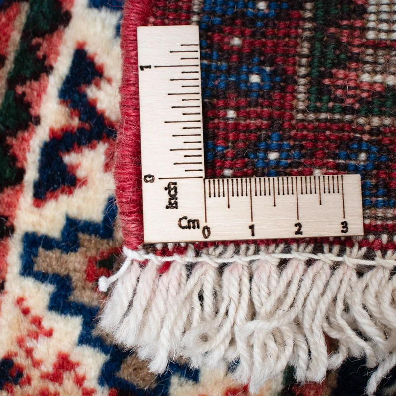 Yalameh Teppich 102x147cm - Perserteppich - dunkelrot