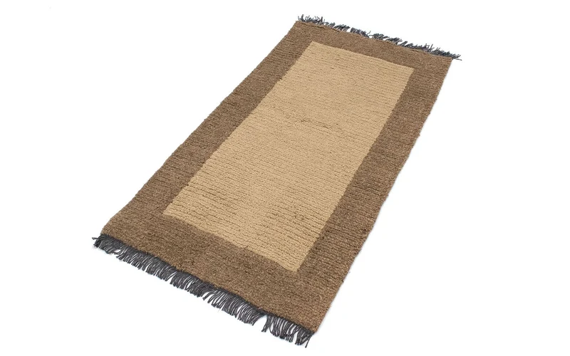 Nepal Teppich 70 x 140 cm - beige