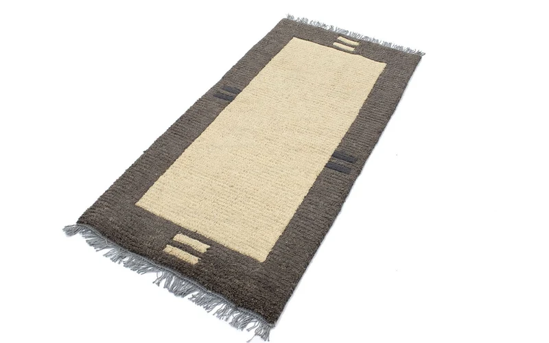 Nepal Teppich 70 x 140 cm - beige