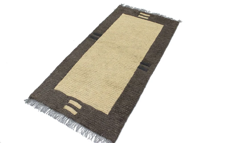 Nepal Teppich 70 x 140 cm - beige