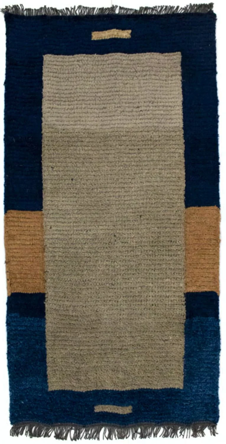 Nepal Teppich 70 x 140 cm - braun