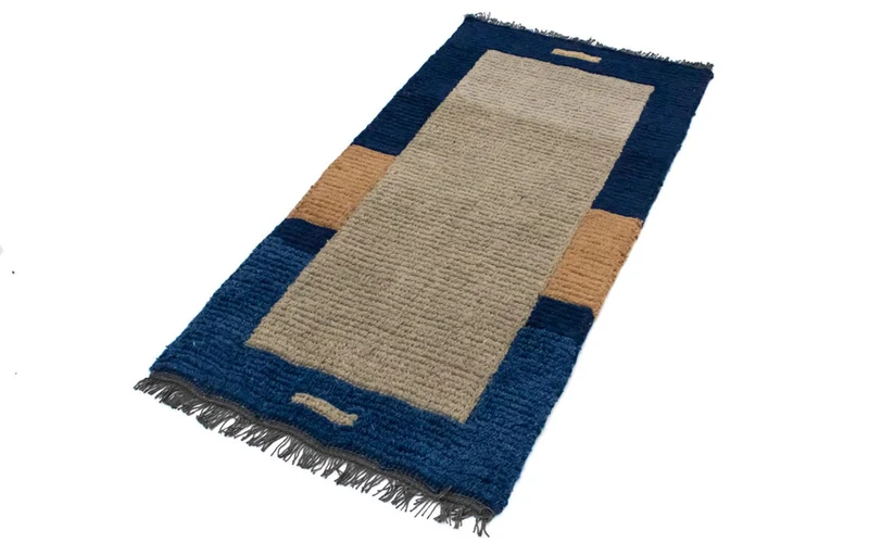 Nepal Teppich 70 x 140 cm - braun