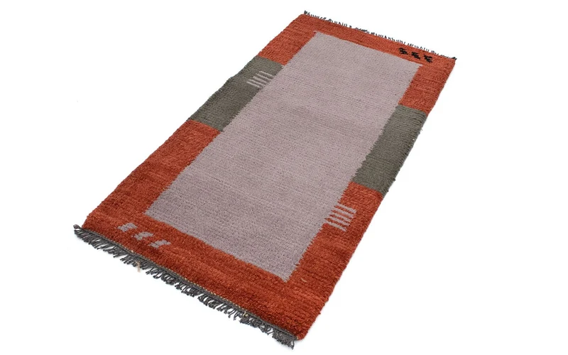 Nepal Teppich 70 x 140 cm - rosa