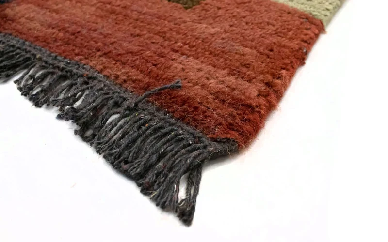 Nepal Teppich 70 x 140 cm - braun