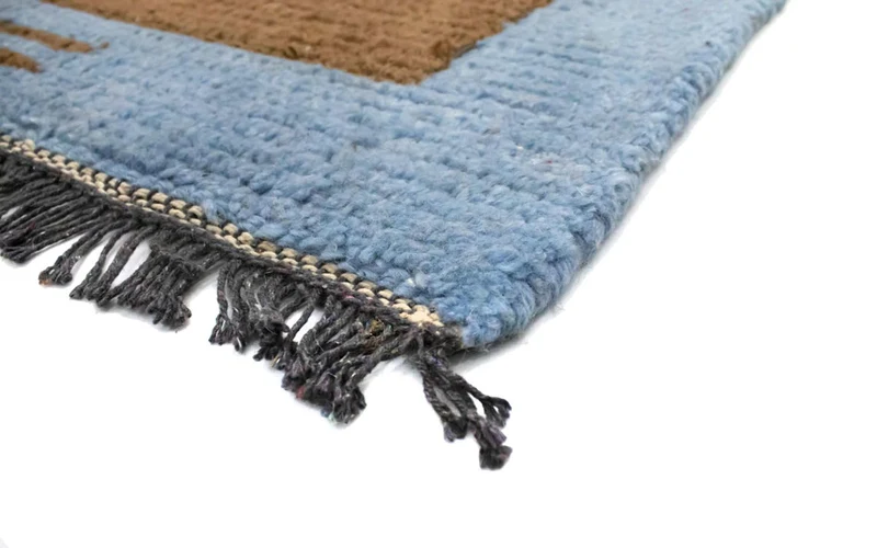 Nepal Teppich 70 x 140 cm - braun