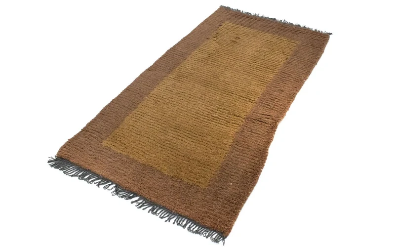 Nepal Teppich 70 x 140 cm - braun
