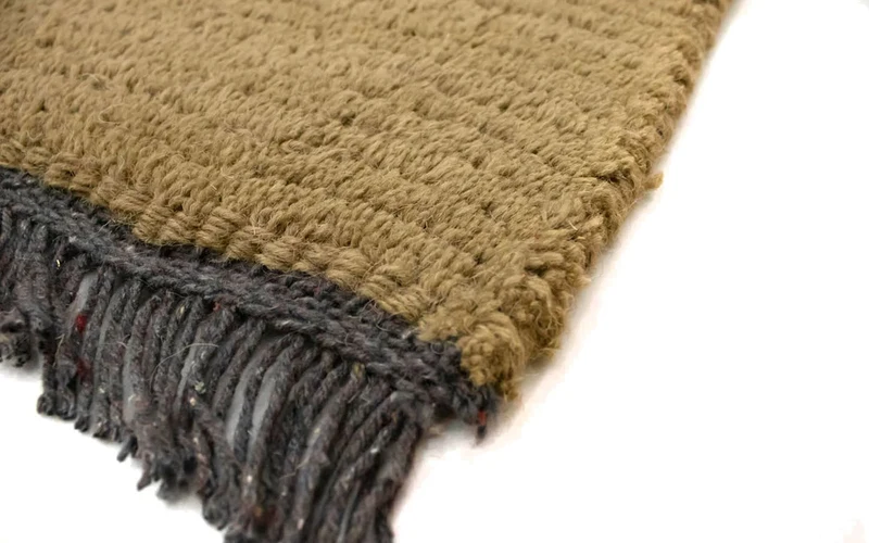 Nepal Teppich 70 x 140 cm - hellbraun
