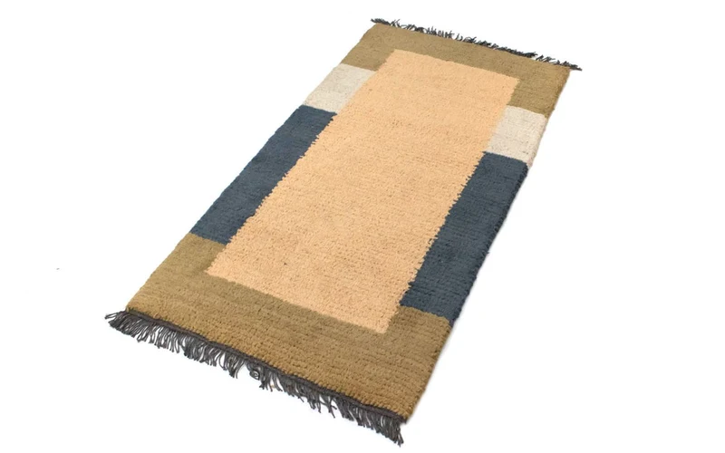 Nepal Teppich 70 x 140 cm - hellbraun
