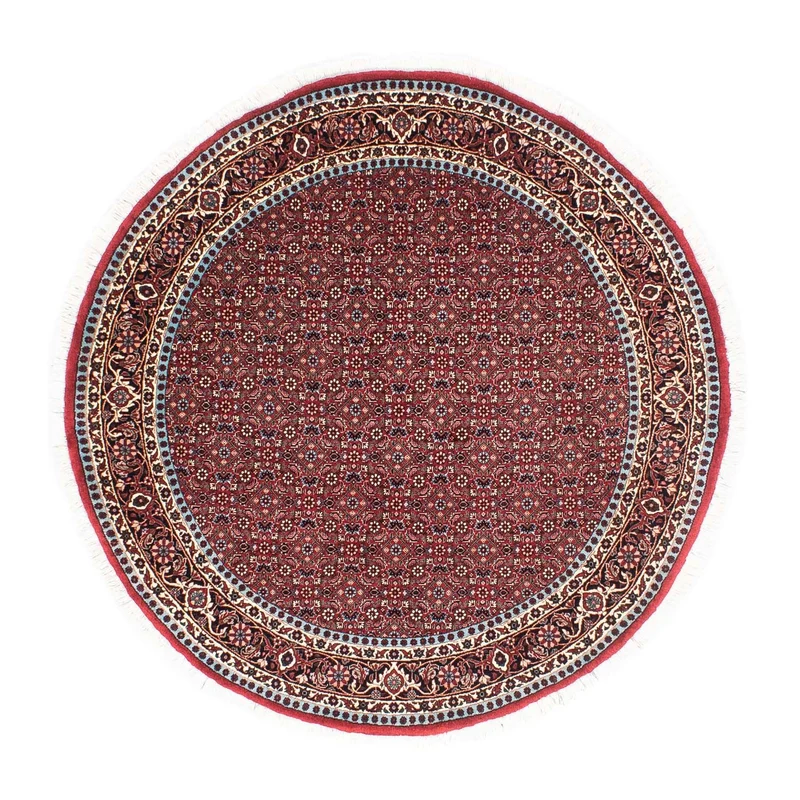 Bidjar Teppich 155x155cm - Perserteppich - dunkelrot