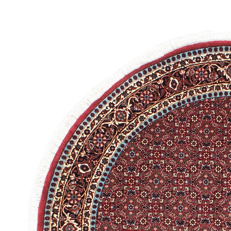 Bidjar Teppich 155x155cm - Perserteppich - dunkelrot